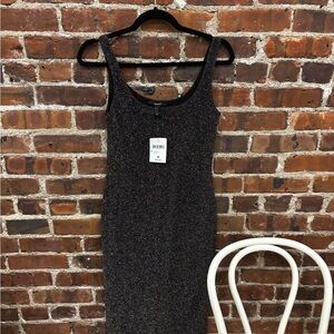 Forever 21 Black Glitter Galaxy Space Dress